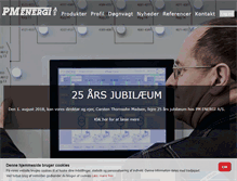Tablet Screenshot of pmenergi.dk